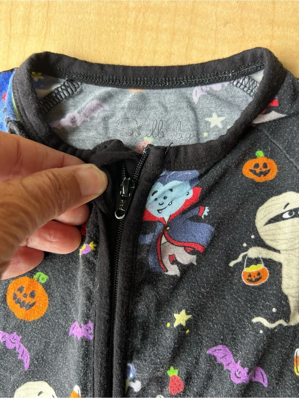 Soulbaby Bamboo One-Piece Sleeper Cute Halloween Print 12-18M